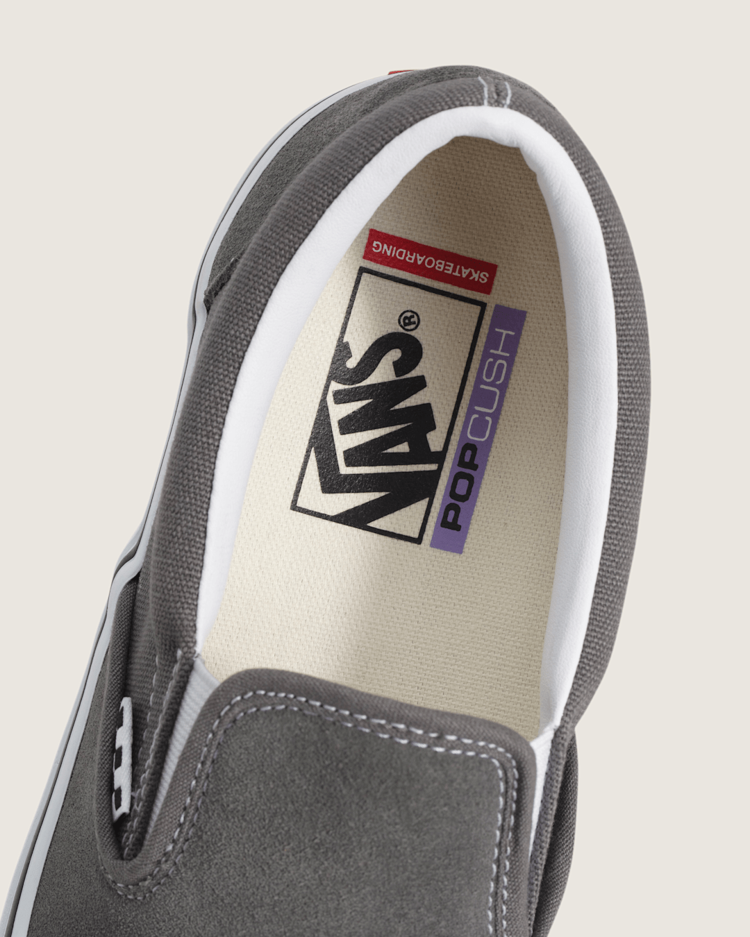 Skate Slip-On in Silver Grey | Vans discount