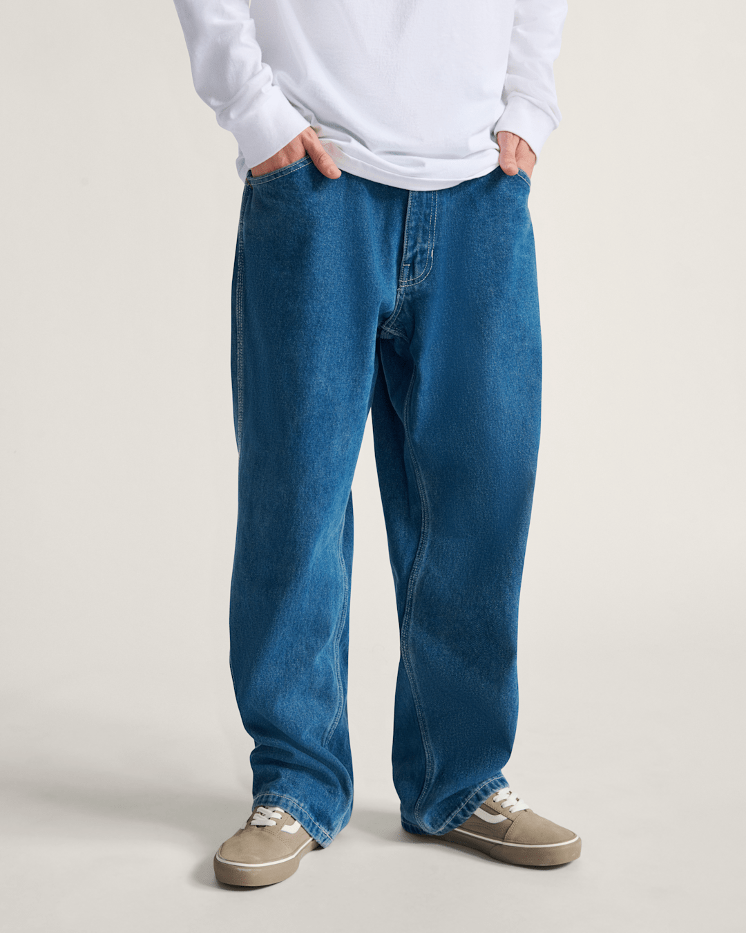 Skate Check-5 Loose Denim Pants in Vintage Indigo Blue | Vans outlet