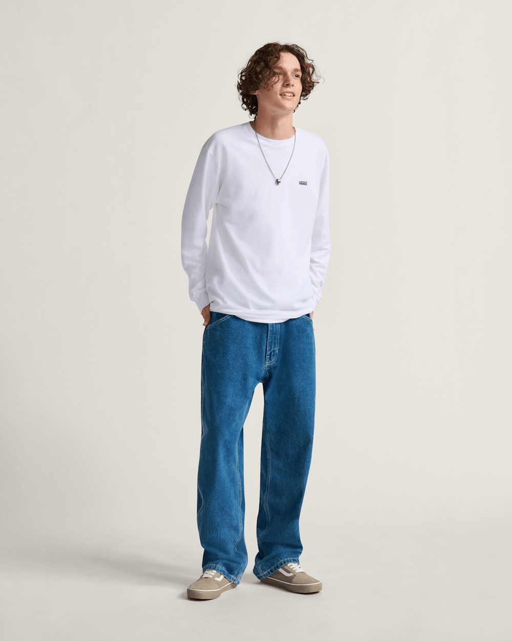 Skate Check-5 Loose Denim Pants in Vintage Indigo Blue | Vans outlet