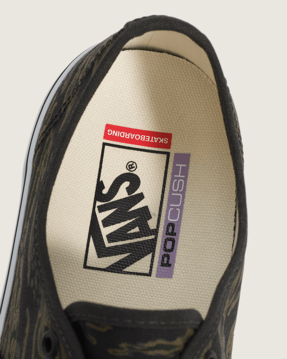 Skate Authentic Shoe in Camo Green / Black | Vans near me