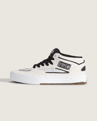 Skate Half Cab Wafflecup Shoe in White / Black | Vans sale