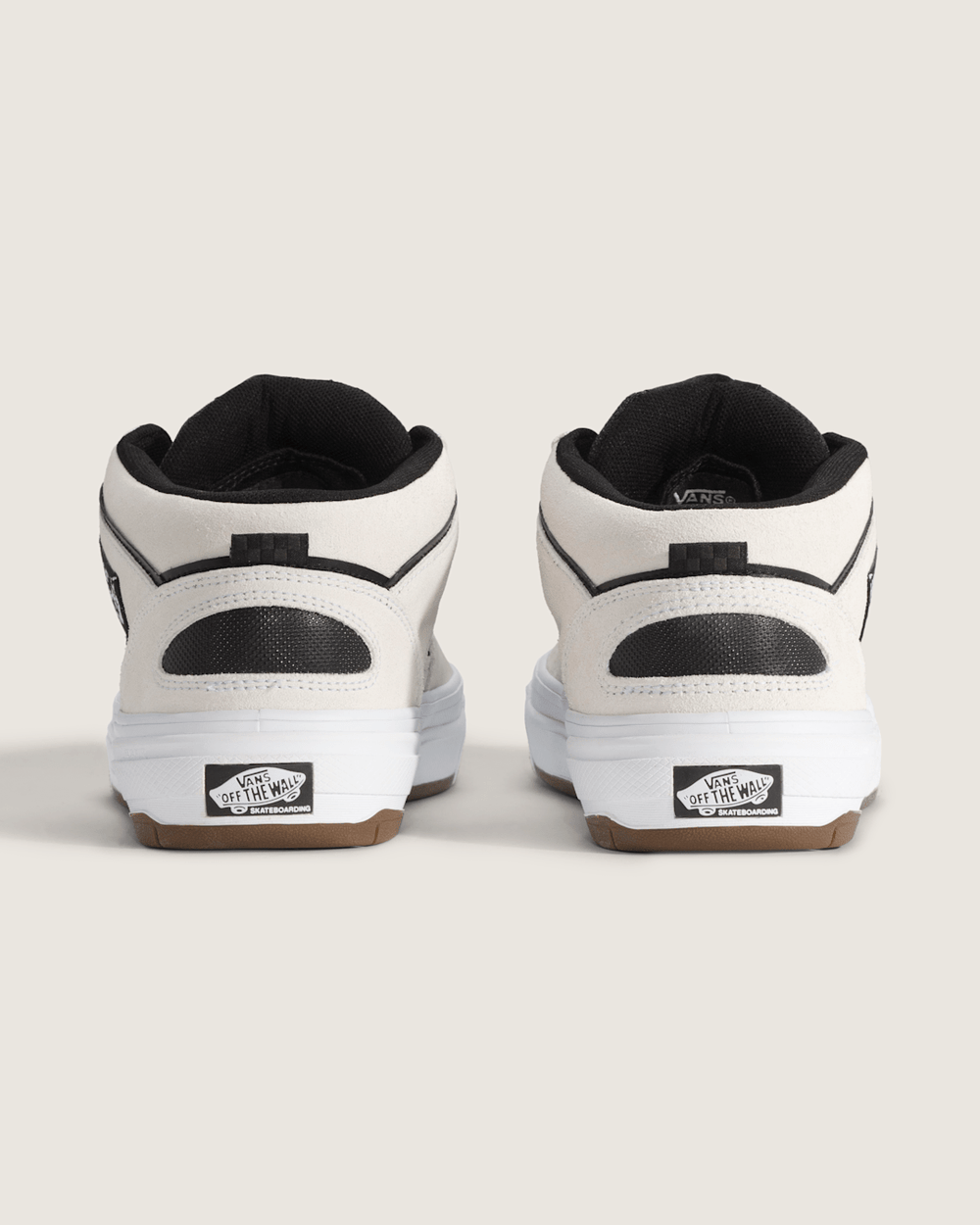 Skate Half Cab Wafflecup Shoe in White / Black | Vans sale