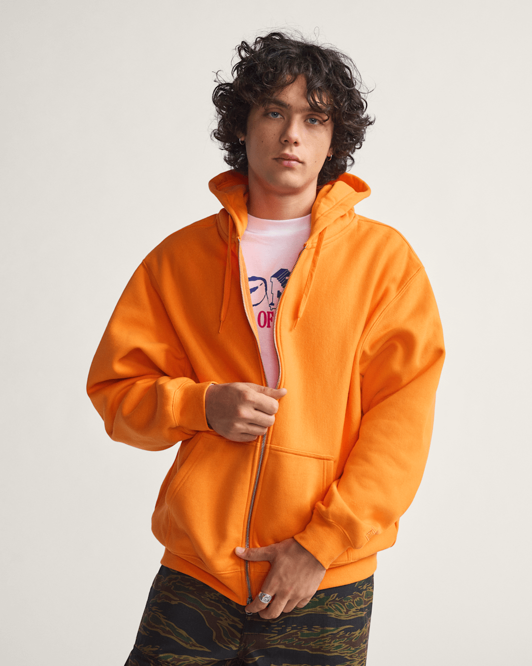 Skate Zip Hoodie by Atiba Jefferson in Atiba Solar Orange | Vans on sale