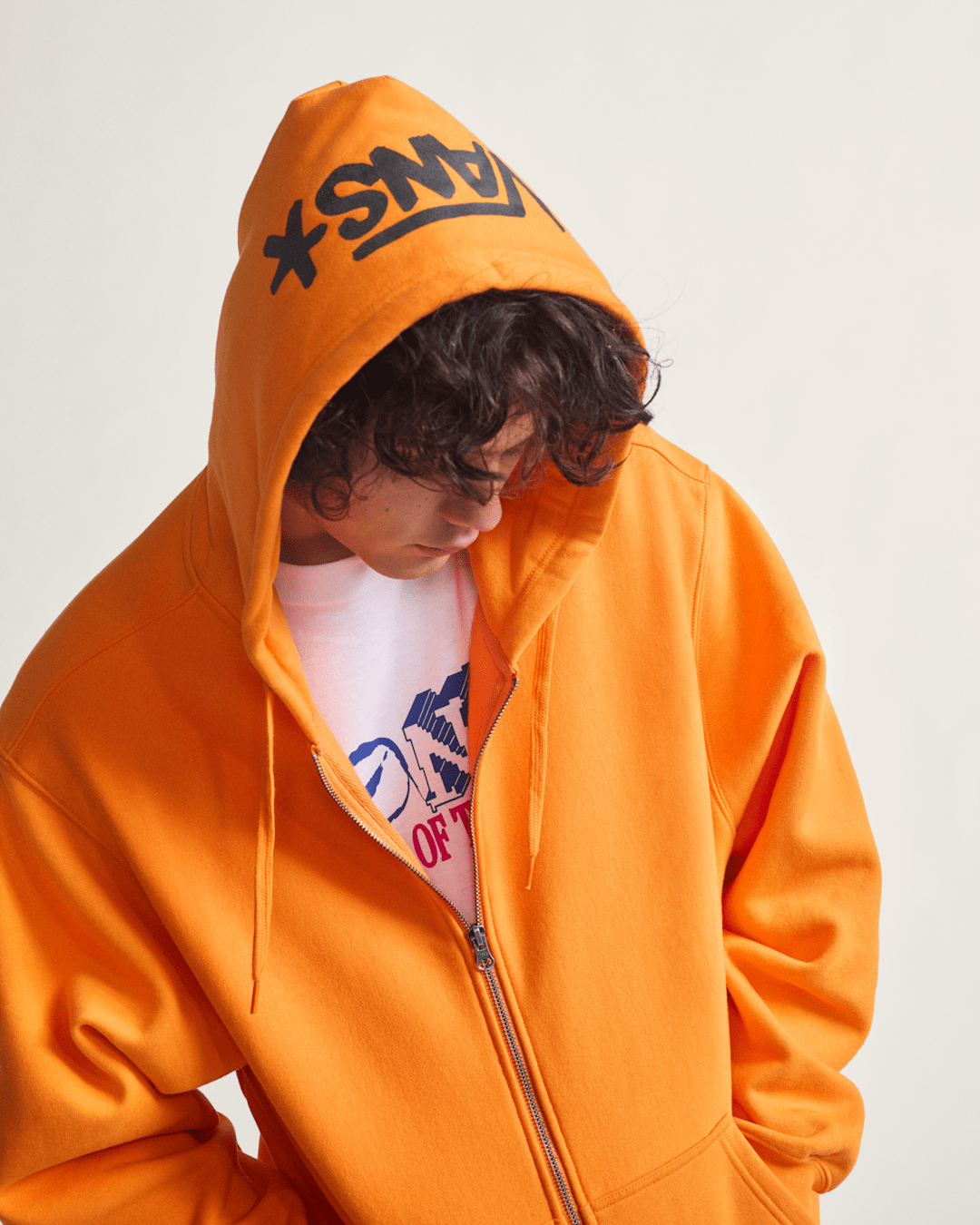 Skate Zip Hoodie by Atiba Jefferson in Atiba Solar Orange | Vans on sale