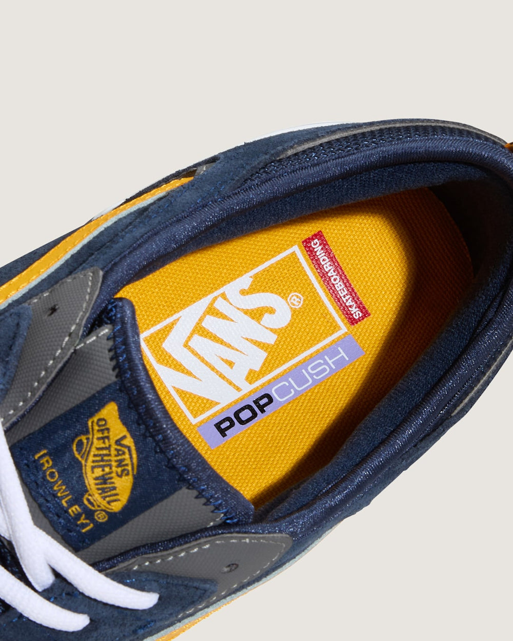 Skate Rowley Shoe in Navy Blue / Yellow | Vans outlet