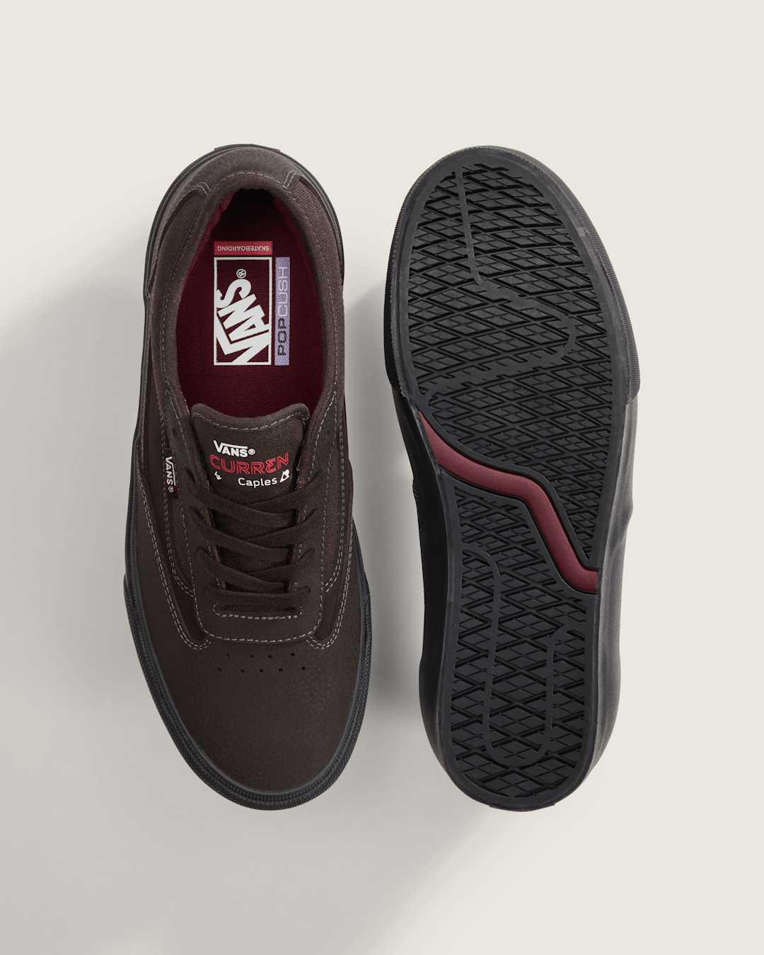 Skate Curren Caples Shoe in Dark Brown | Vans near me