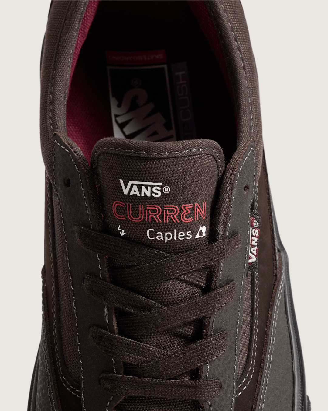 Skate Curren Caples Shoe in Dark Brown | Vans near me