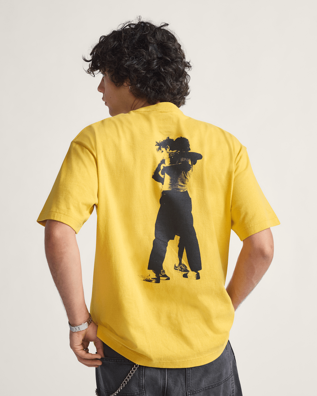 Skate Hug T-Shirt by Atiba Jefferson in Atiba Spicy Mustard Yellow | Vans sale