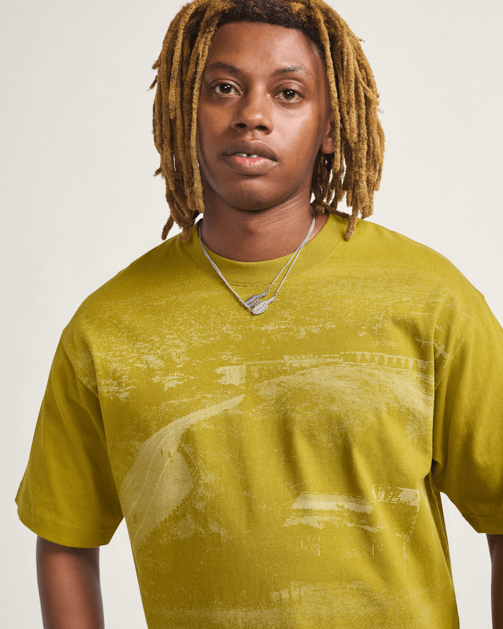 Skate Hillz Bomb Short T-Shirt by Atiba Jefferson in Atiba Burnt Gold Yellow | Vans on sale