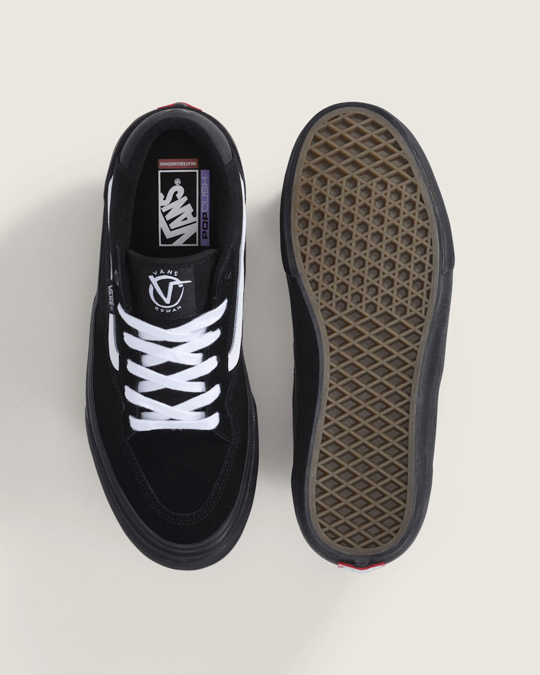 Skate Rowan Shoe in Black | Vans outlet