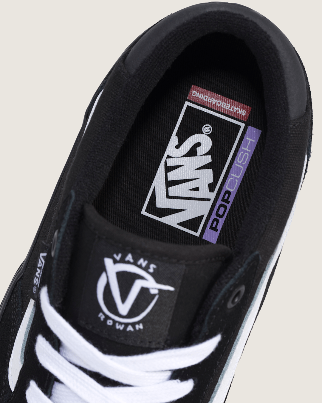 Skate Rowan Shoe in Black | Vans outlet