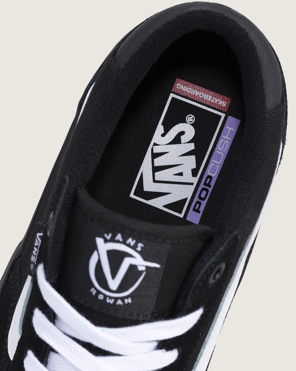 Skate Rowan Shoe in Black | Vans outlet