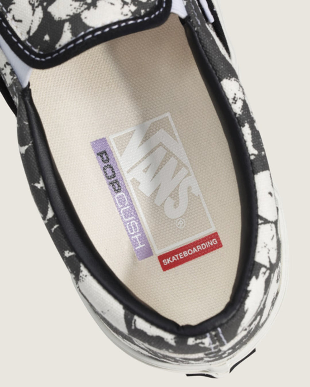 Skate Slip-On Shoe in Black / White | Vans discount