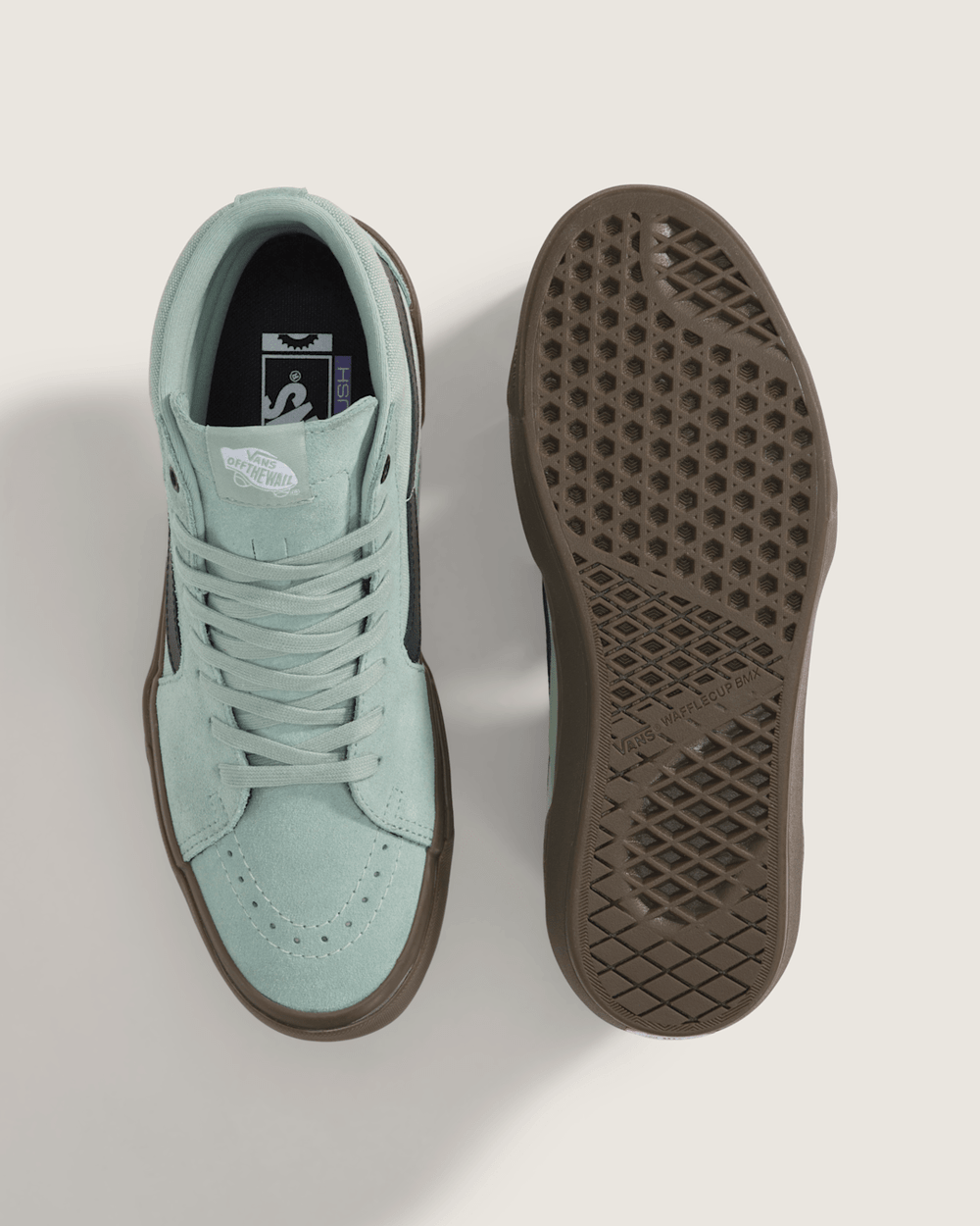 BMX Sk8-Hi Gum Shoe in Grey / Olive Green | Vans near me