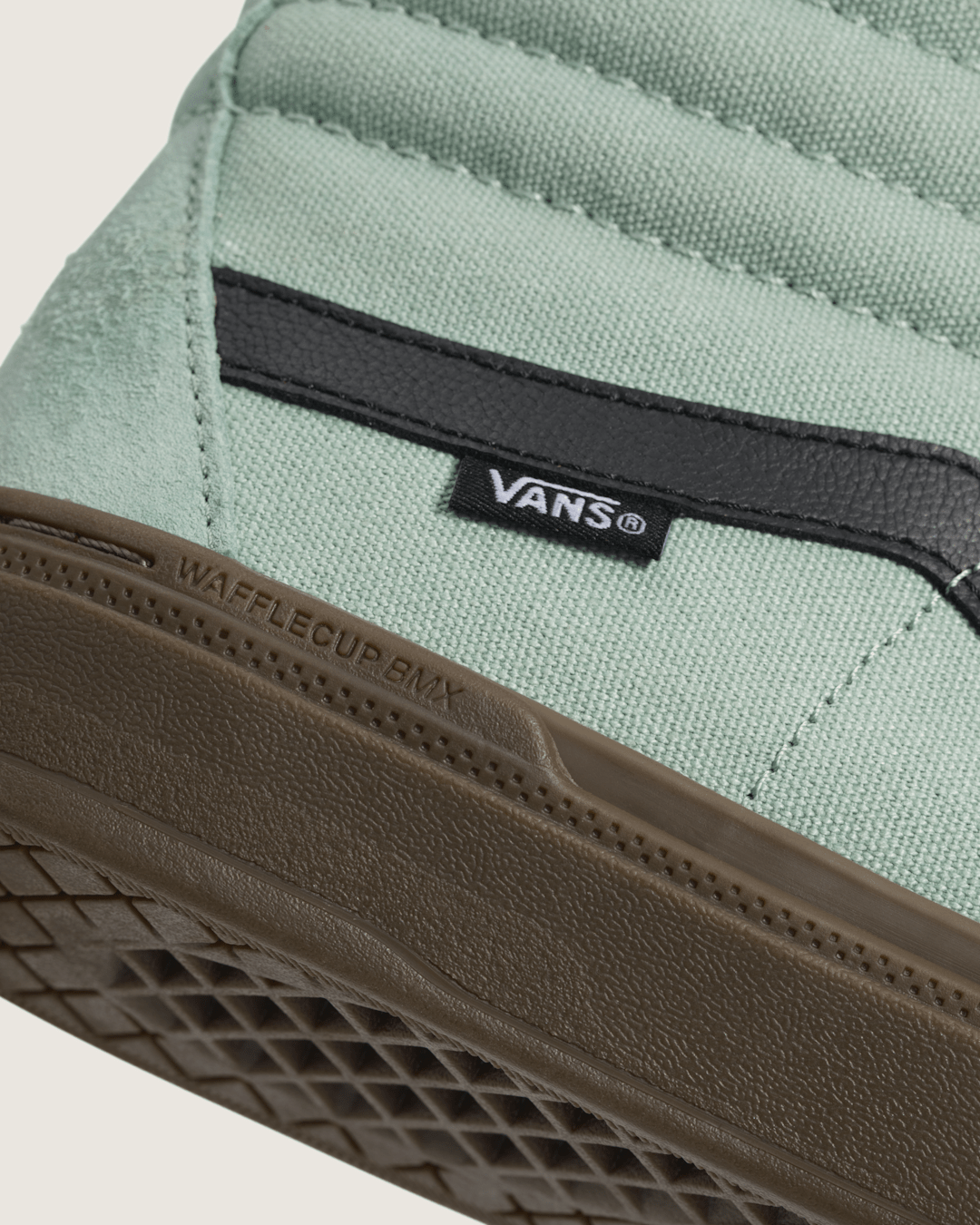 BMX Sk8-Hi Gum Shoe in Grey / Olive Green | Vans near me