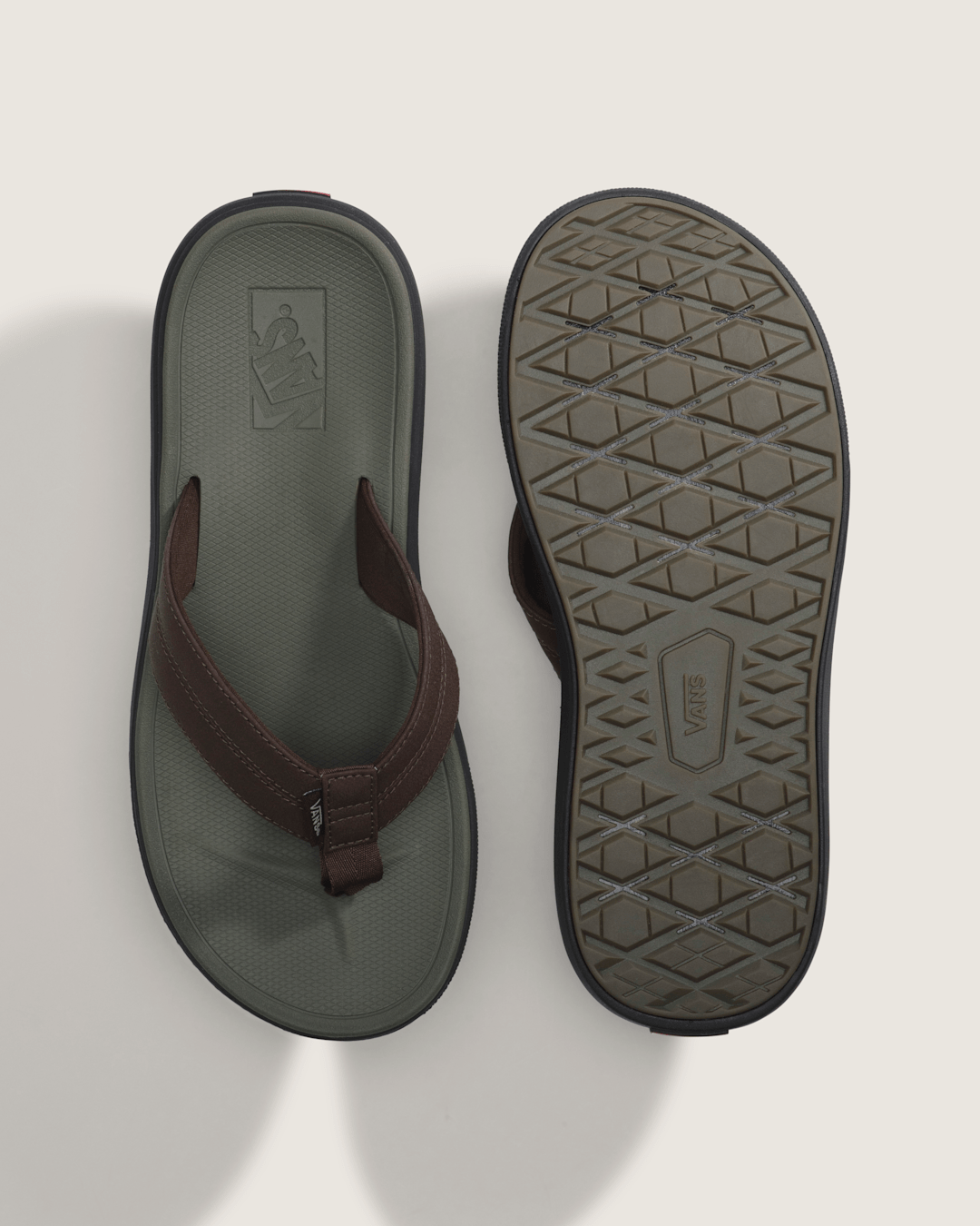 Seabrook Sandal in Demitasse Brown / Grape Leaf Green | Vans sale