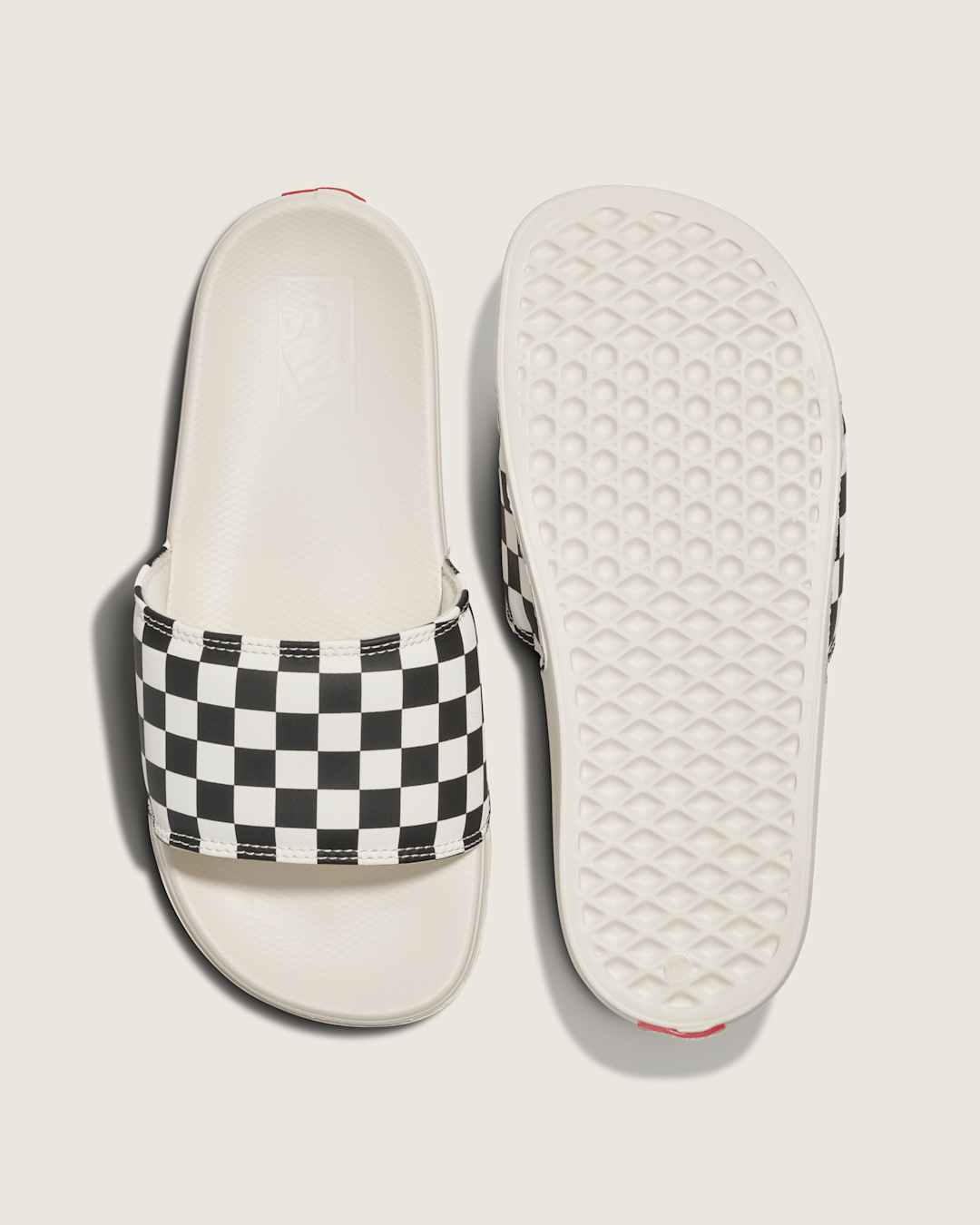 La Costa Checkerboard Slide in Checkerboard Black / White | Vans on sale