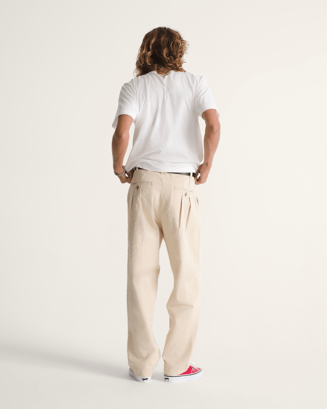OTW by Vans Back Pleated Trousers in Creme Brulee Beige | Vans outlet
