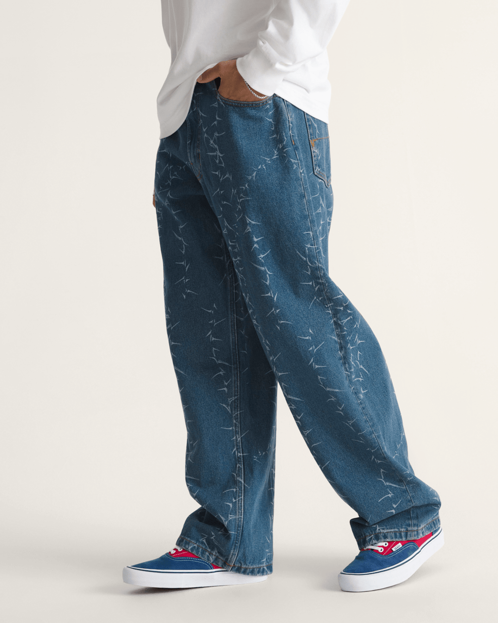 Check-5 Baggy Denim Pants in Vintage Indigo Blue | Vans sale