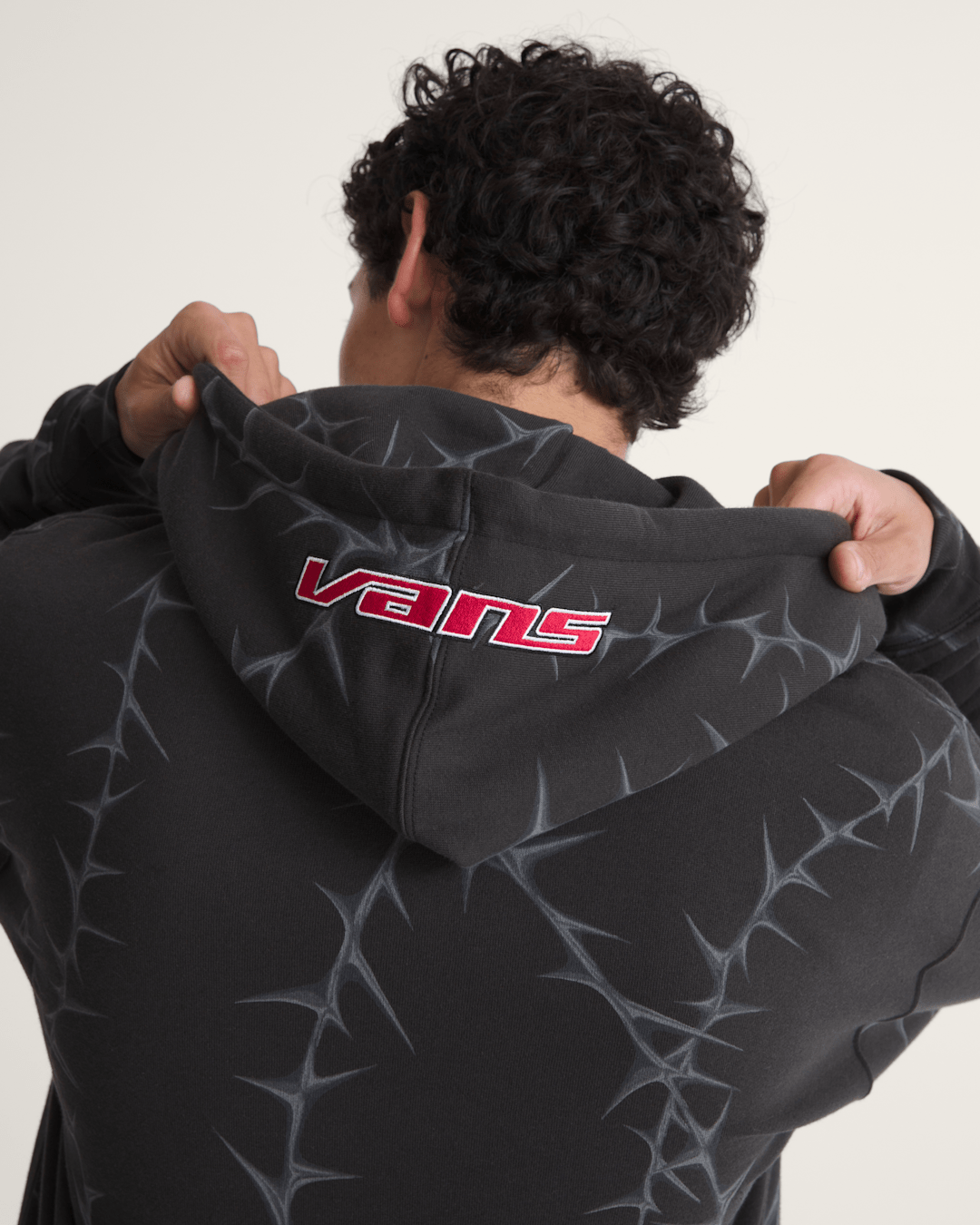 Prickler Patch Zip Hoodie in Black | Vans discount