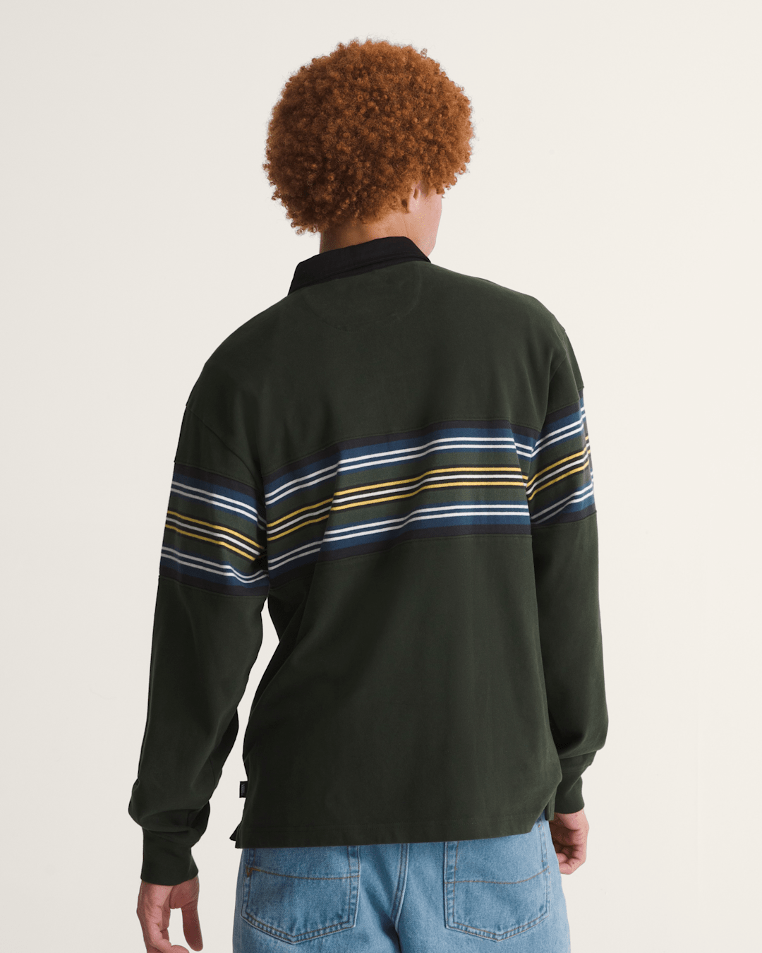 Surge Rugby Long Sleeve Shirt in Dried Kelp Green | Vans sale