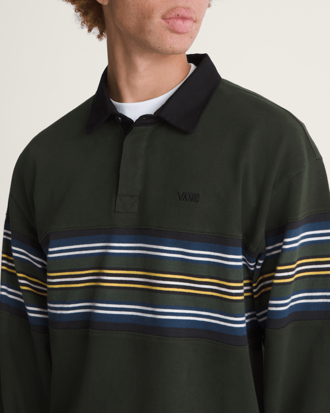 Surge Rugby Long Sleeve Shirt in Dried Kelp Green | Vans sale