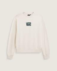 Stretch Logo Crew Sweatshirt in Oatmeal Beige | Vans discount