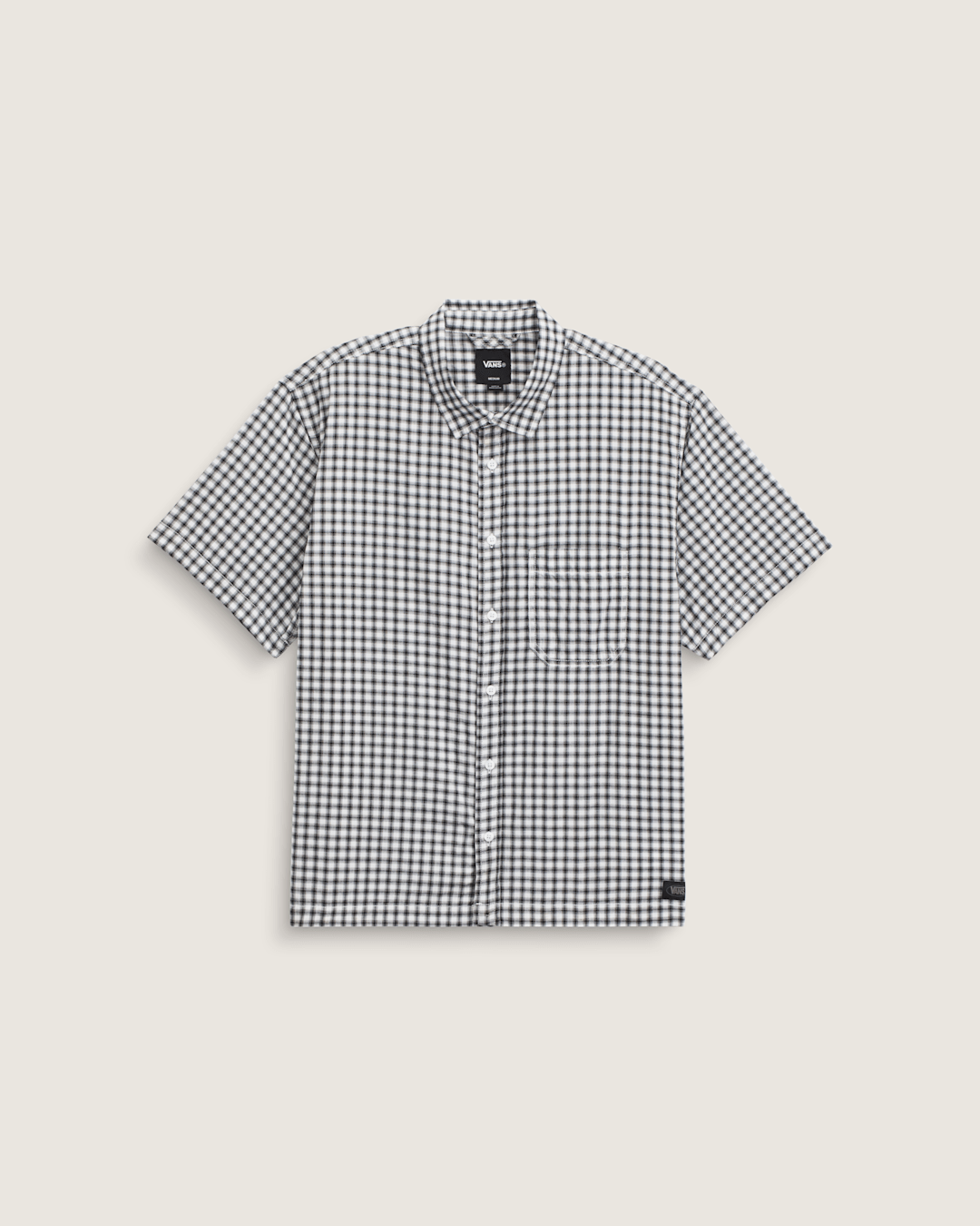 Larkspur Mini Plaid Shirt in White / Black | Vans outlet