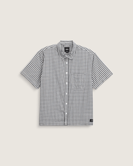 Larkspur Mini Plaid Shirt in White / Black | Vans outlet
