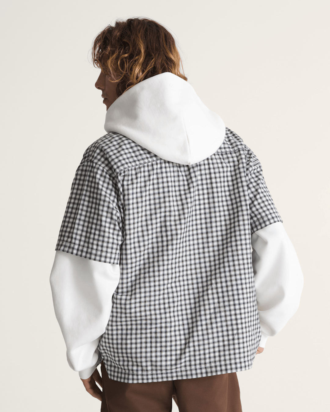 Larkspur Mini Plaid Shirt in White / Black | Vans outlet