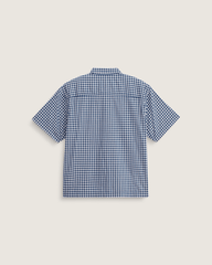 Larkspur Mini Plaid Shirt in Deep Indigo Blue | Vans sale