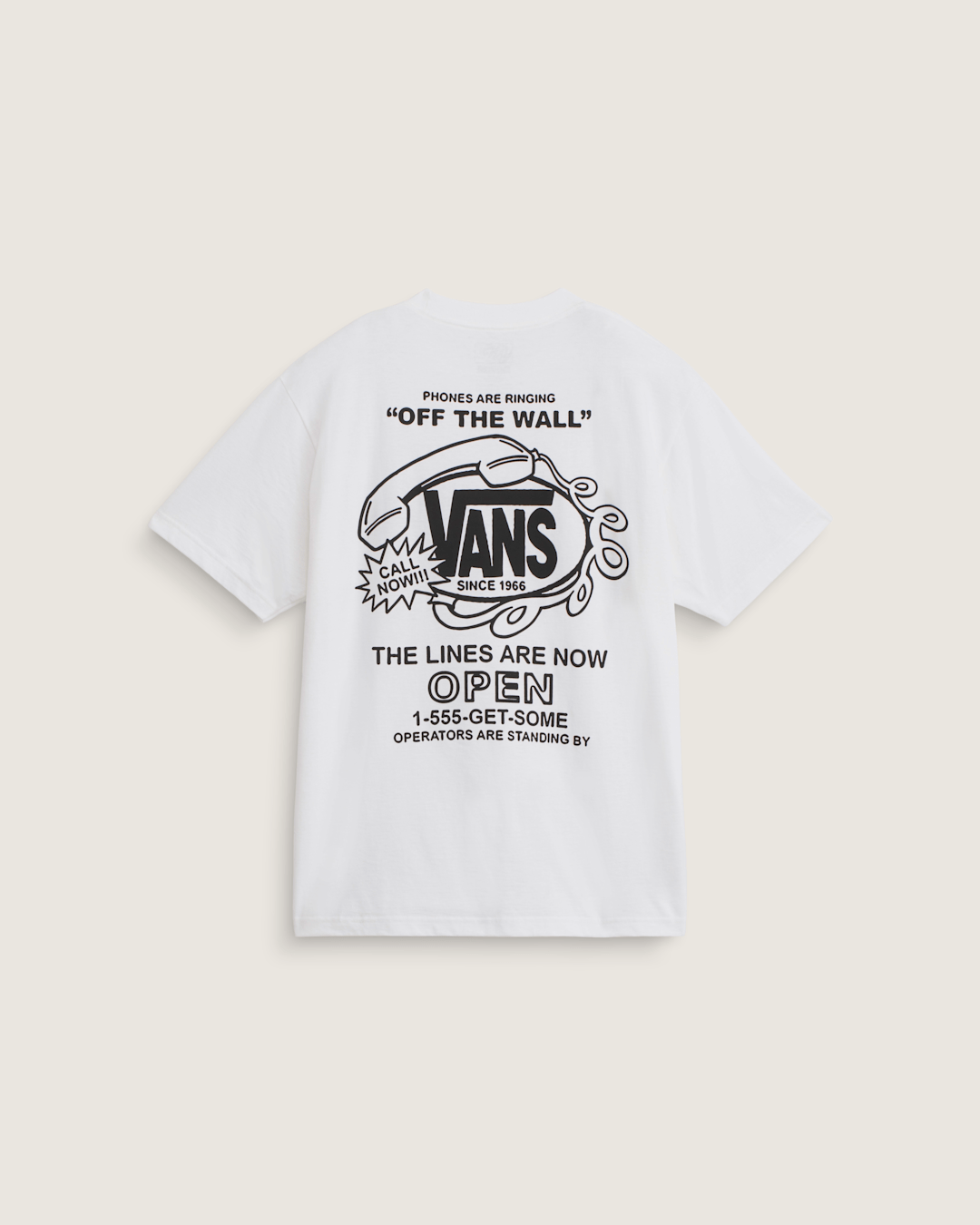 Hot Lines T-Shirt in White | Vans on sale