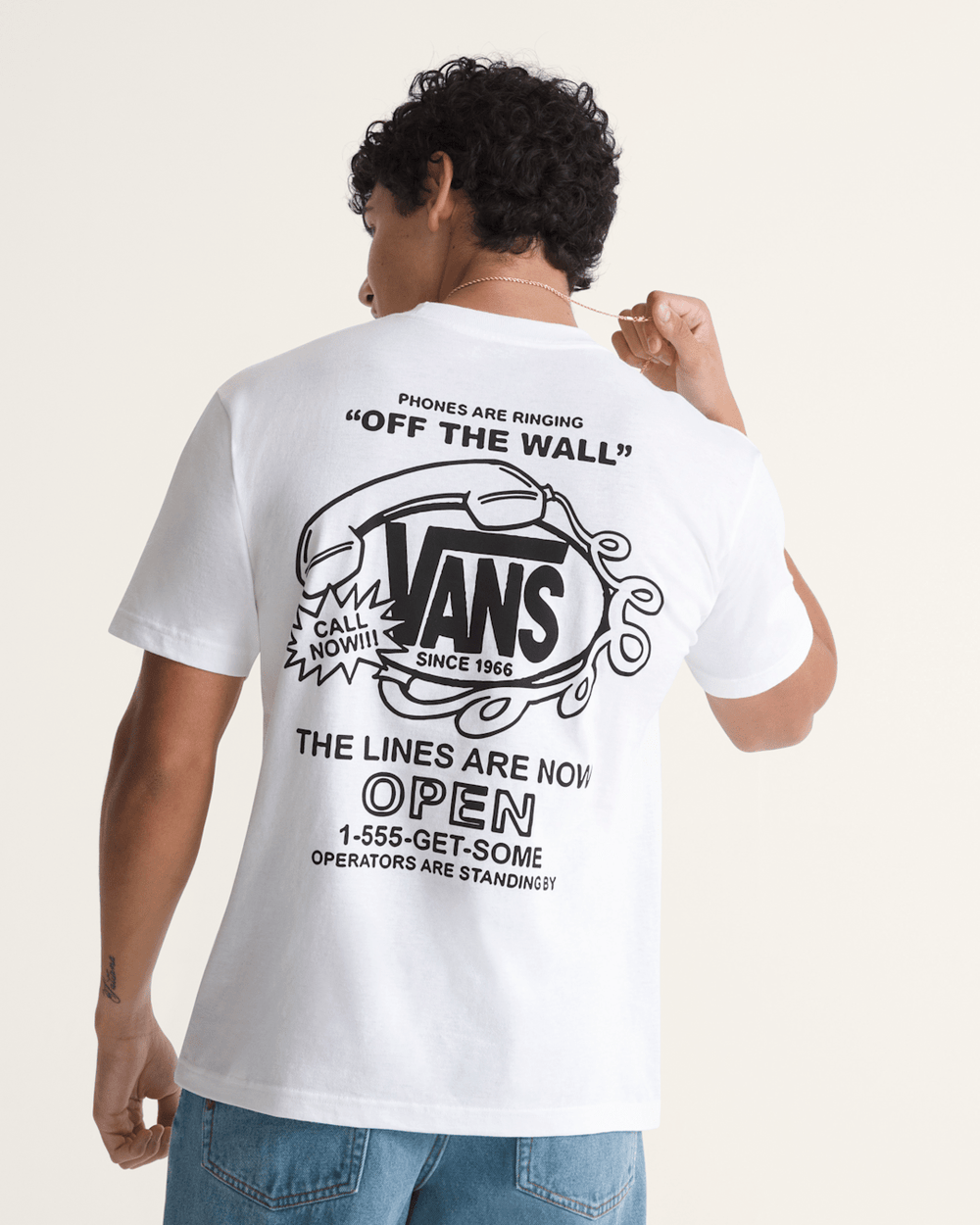 Hot Lines T-Shirt in White | Vans on sale