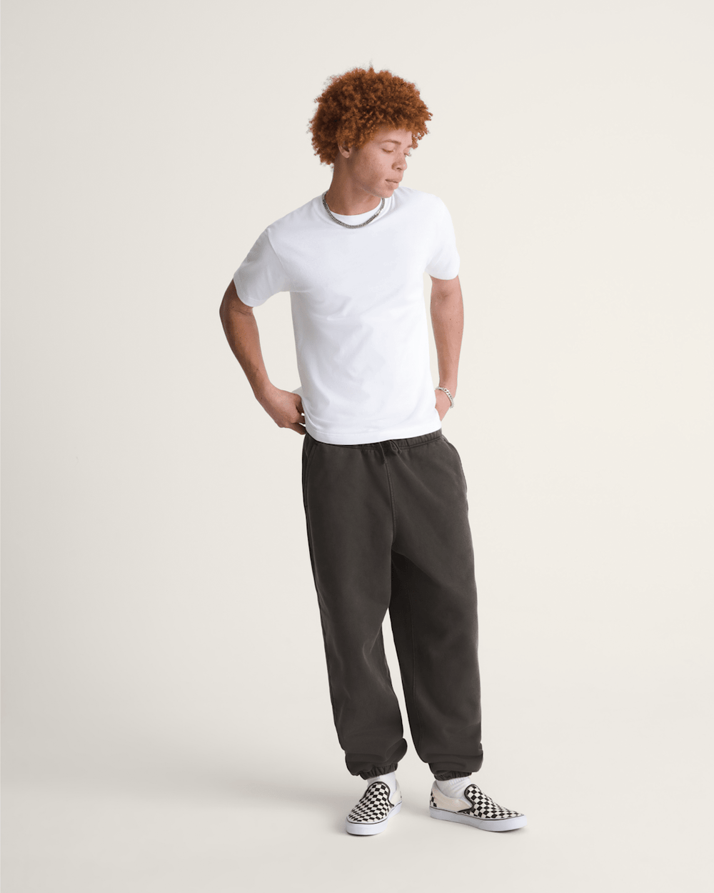 Premium Fleece Sweat Pants in Faded Black | Vans online