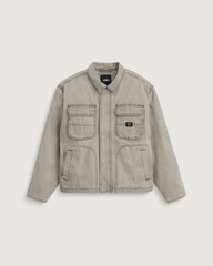 Umber Pigment Canvas Jacket in Aluminum Grey | Vans online