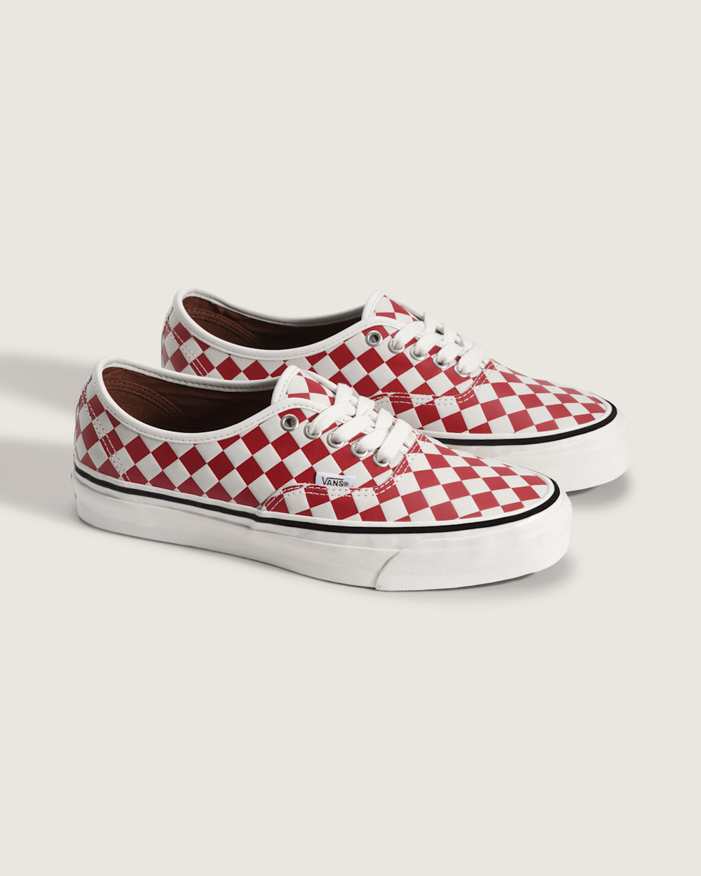 Premium Authentic Checkerboard Shoe in Checkerboard Red / Marshmallow White | Vans outlet