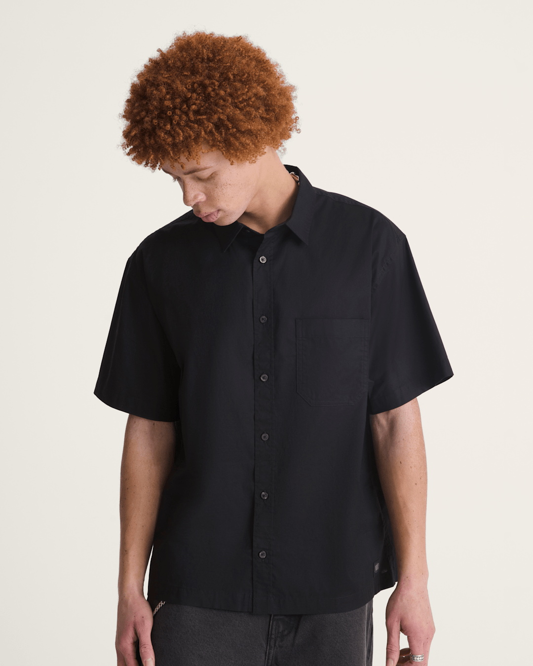 Larkspur Solid Shirt in Black | Vans near me