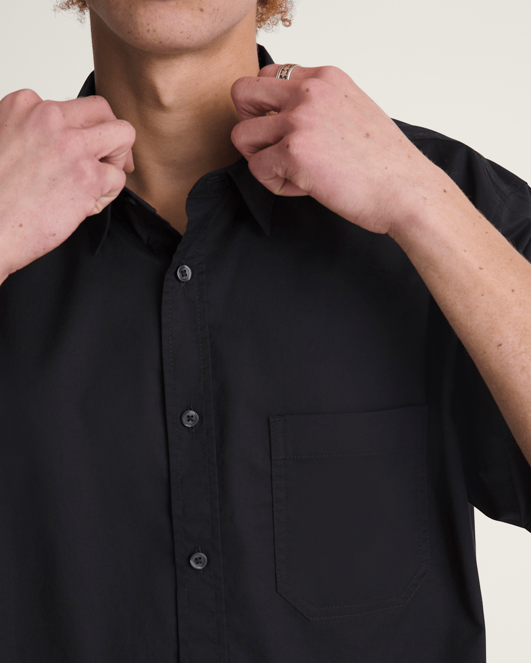 Larkspur Solid Shirt in Black | Vans near me