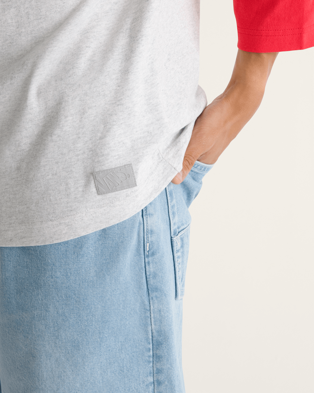Standard Raglan T-Shirt in Crimson Haze Red / Ash Heather Grey | Vans sale