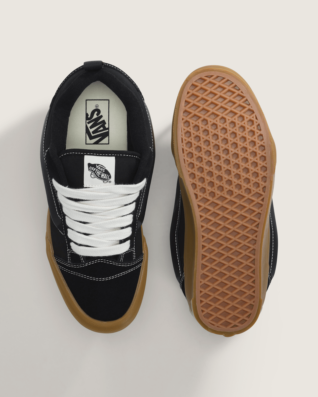 Knu Skool Shoe in Gum Black | Vans on sale