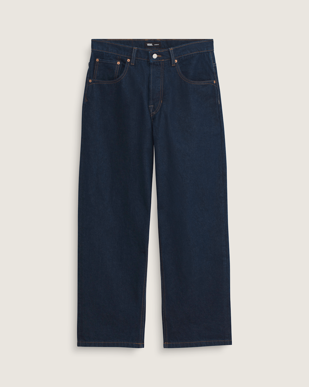 Premium Check-5 Loose Denim Pants in Dark Rinse Blue | Vans on sale