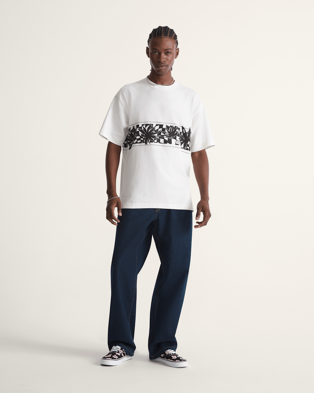 Premium Check-5 Loose Denim Pants in Dark Rinse Blue | Vans on sale