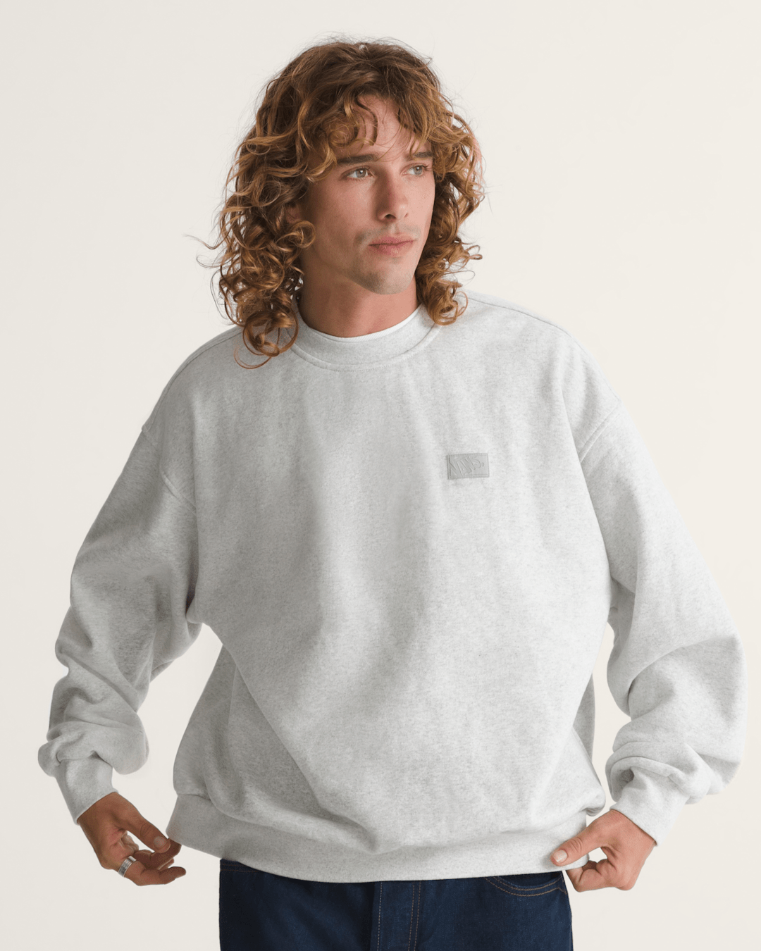 Premium Crewneck Sweatshirts in Ash Heather Grey | Vans sale