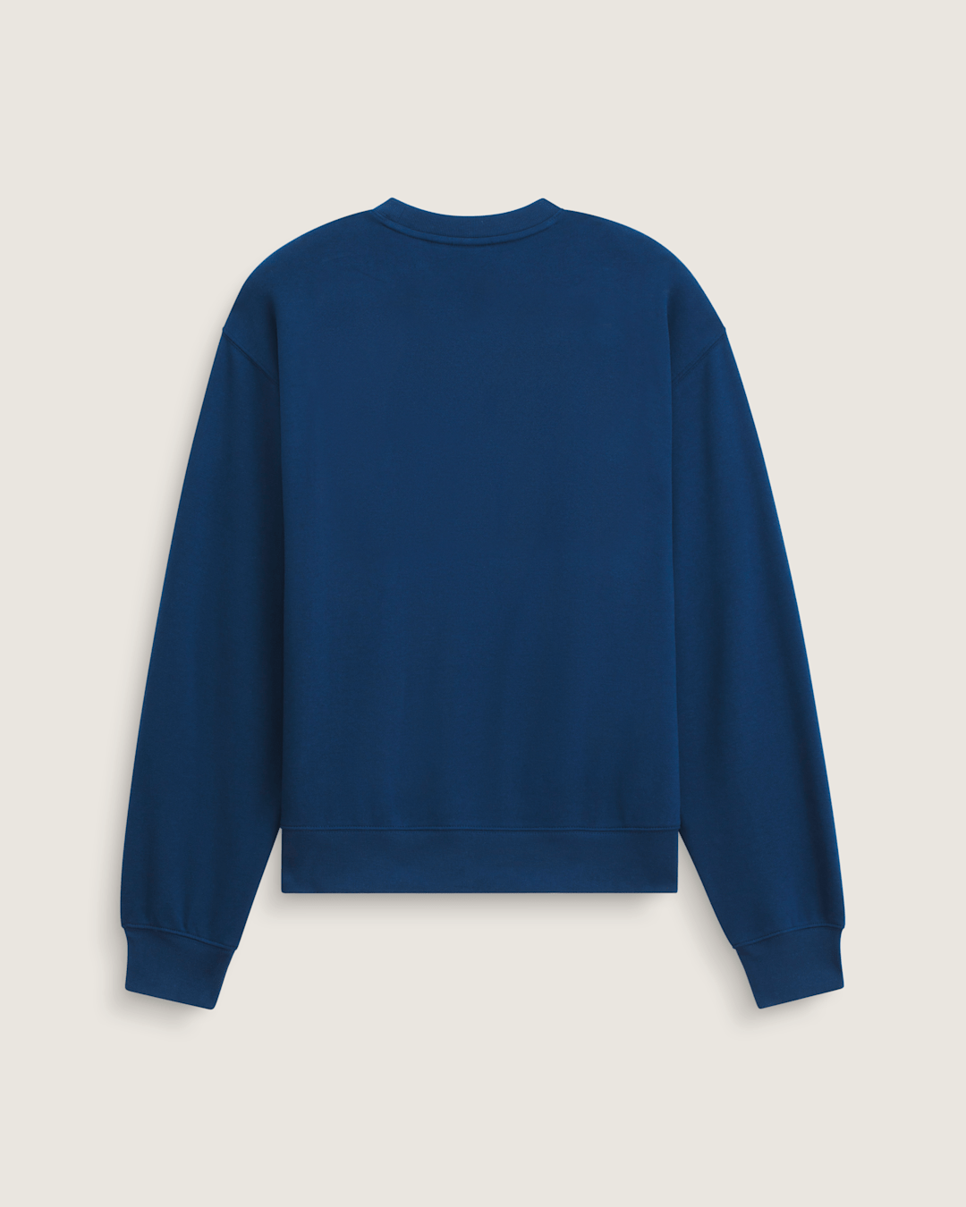 Stretch Logo Crew Sweatshirt in Deep Indig Blue / Flame Red | Vans online