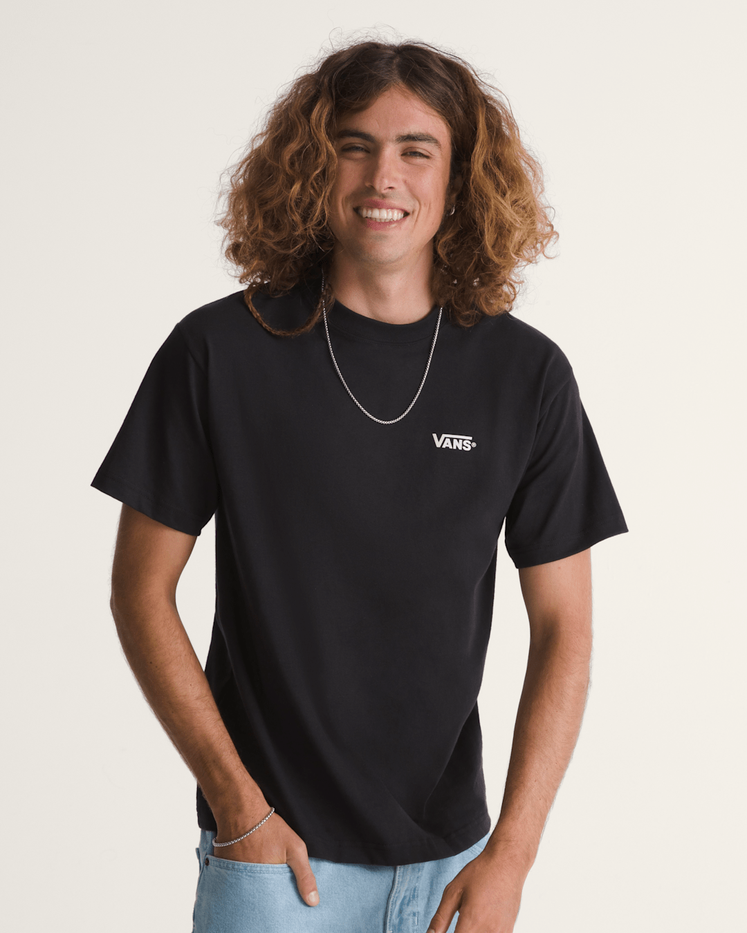 New Left Chest T-Shirt in Black / White | Vans sale