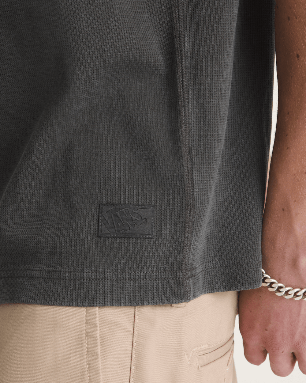 Premium Waffle Tank Top in Faded Black | Vans online