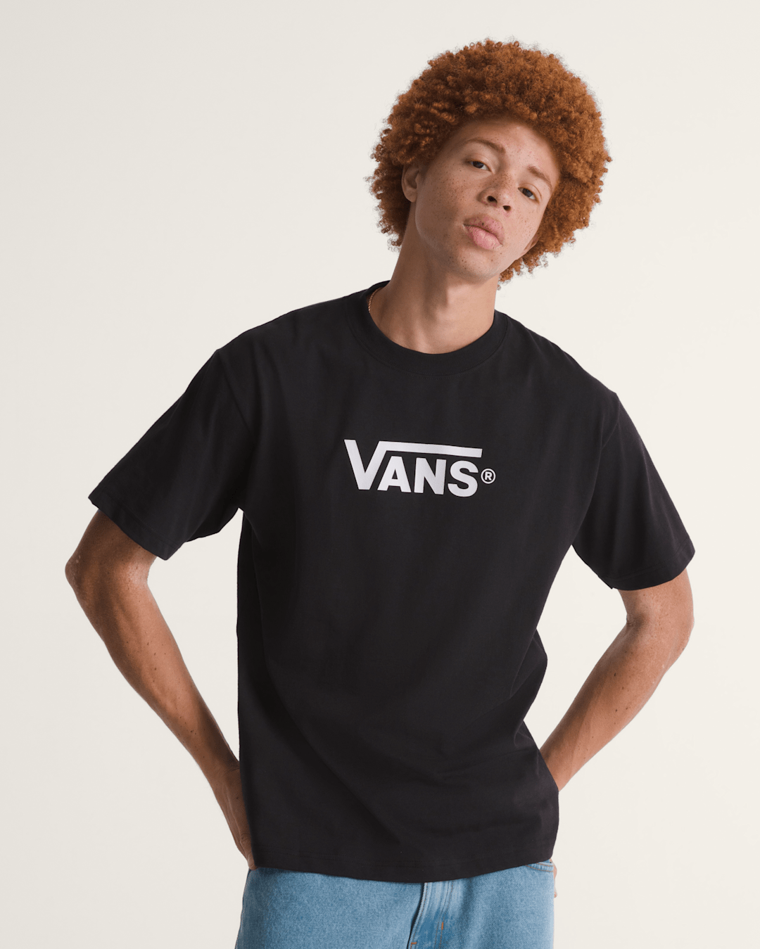 New Vans Classic T-Shirt in Black / White | Vans outlet