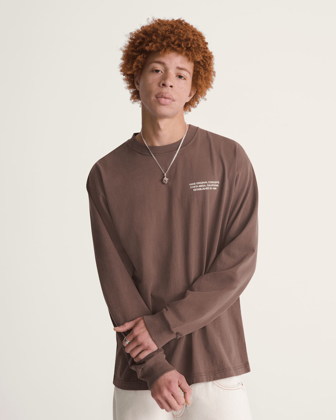 Original Concepts Long Sleeve T-Shirt in Vintage Cocoa Brown | Vans sale