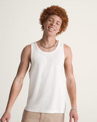 Premium Waffle Tank Top in Egret White | Vans on sale