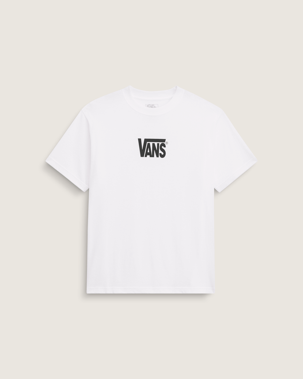 Stretch Logo T-Shirt in White / Black | Vans sale